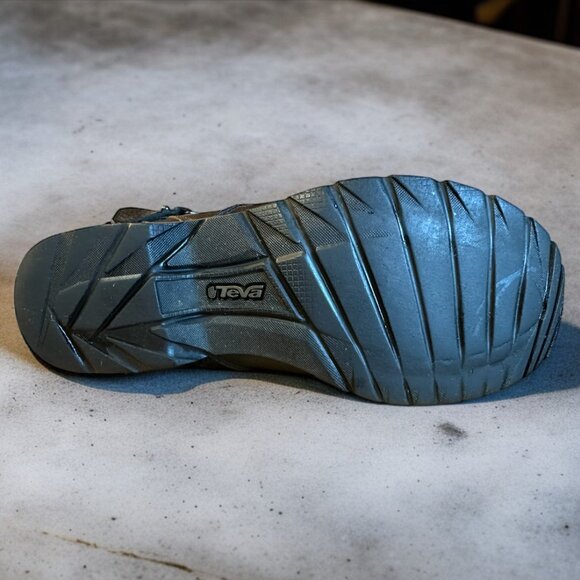 Teva Women's Black De La Vina Le Leather Ankle Side Zip Chelsea Boots size 6.5 - Picture 4 of 4